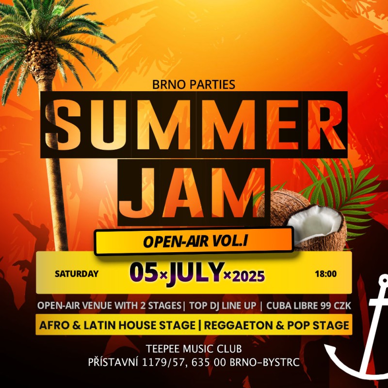 BRNOPARTIES SUMMER JAM ☀️🏝️ (OPEN AIR vol.I)